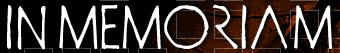 Schriftgrafik: IN MEMORIAM